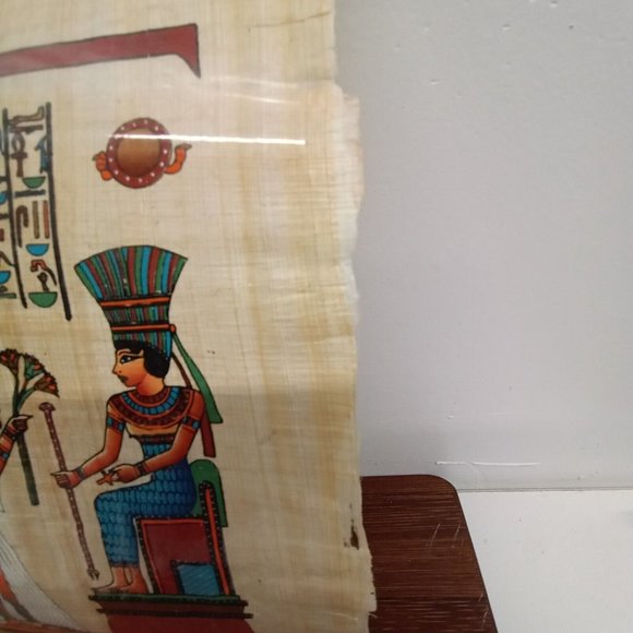 Beautiful Egyptian Painting On Papyrus Paper. Art wall hanging - Picture 4 of 7